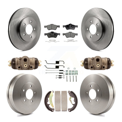 [Avant + Arrière] Kit de Disque et plaquette (semi-métallique) de frein pour 2007 Ford Escape Mercury Mariner From 01/08/07 rear brakes K8F-102516