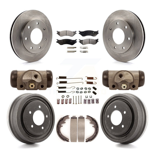 [Avant + Arrière] Kit de Disque et plaquette (semi-métallique) de frein pour 1999 Ford F-150 4WD avec 7 Lug Wheels K8F-102534