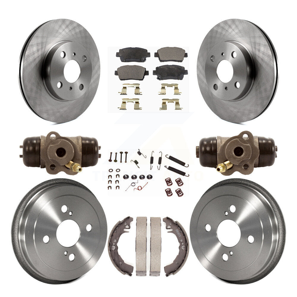 [Avant + Arrière] Kit de Disque et plaquette (semi-métallique) de frein pour 2001-2005 Toyota Echo K8F-102542