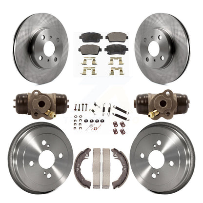 [Avant + Arrière] Kit de Disque et plaquette (semi-métallique) de frein pour 2001-2005 Toyota Echo K8F-102542