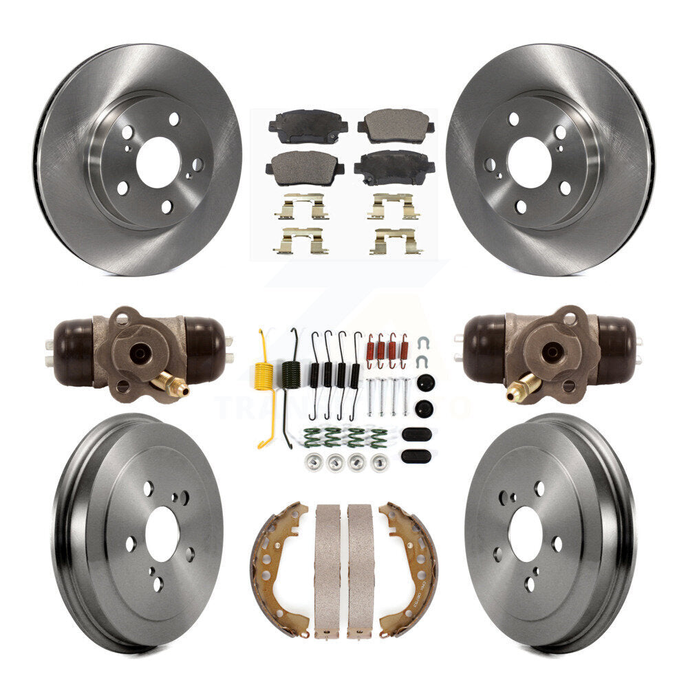 [Avant + Arrière] Kit de Disque et plaquette (semi-métallique) de frein pour 2004-2007 Toyota Prius K8F-102546