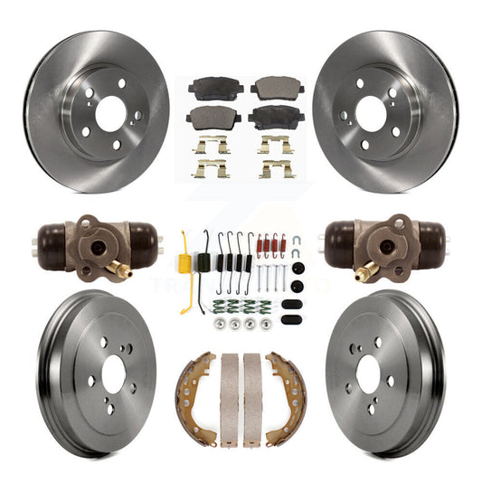 [Avant + Arrière] Kit de Disque et plaquette (semi-métallique) de frein pour 2004-2007 Toyota Prius K8F-102546