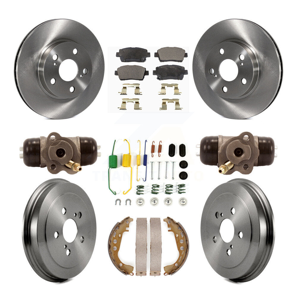 [Avant + Arrière] Kit de Disque et plaquette (semi-métallique) de frein pour 2008 Toyota Prius K8F-102547