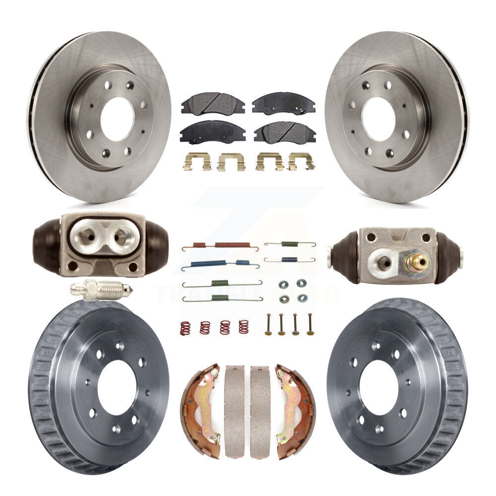 [Avant + Arrière] Kit de Disque et plaquette (semi-métallique) de frein pour 2007-2009 Kia Spectra rear brakes K8F-102549