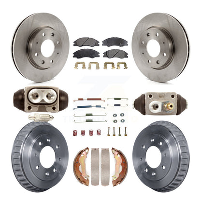 [Avant + Arrière] Kit de Disque et plaquette (semi-métallique) de frein pour 2007-2009 Kia Spectra rear brakes K8F-102549