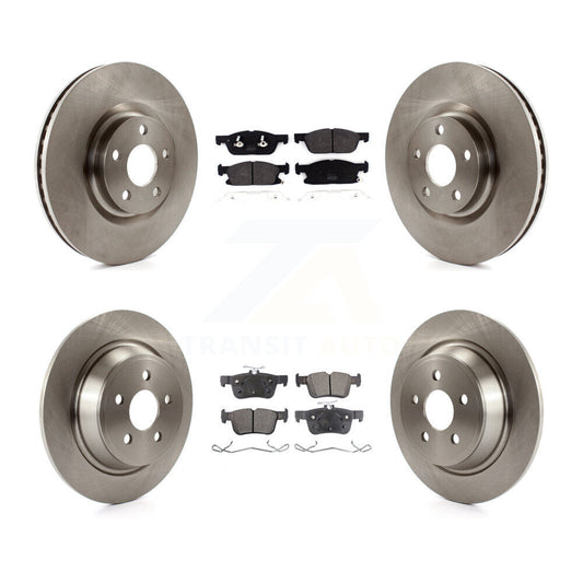 [Avant + Arrière] Kit de Disque et plaquette (semi-métallique) de frein pour 2018 Lincoln Continental avec 316mm Diameter Rotor K8F-102551