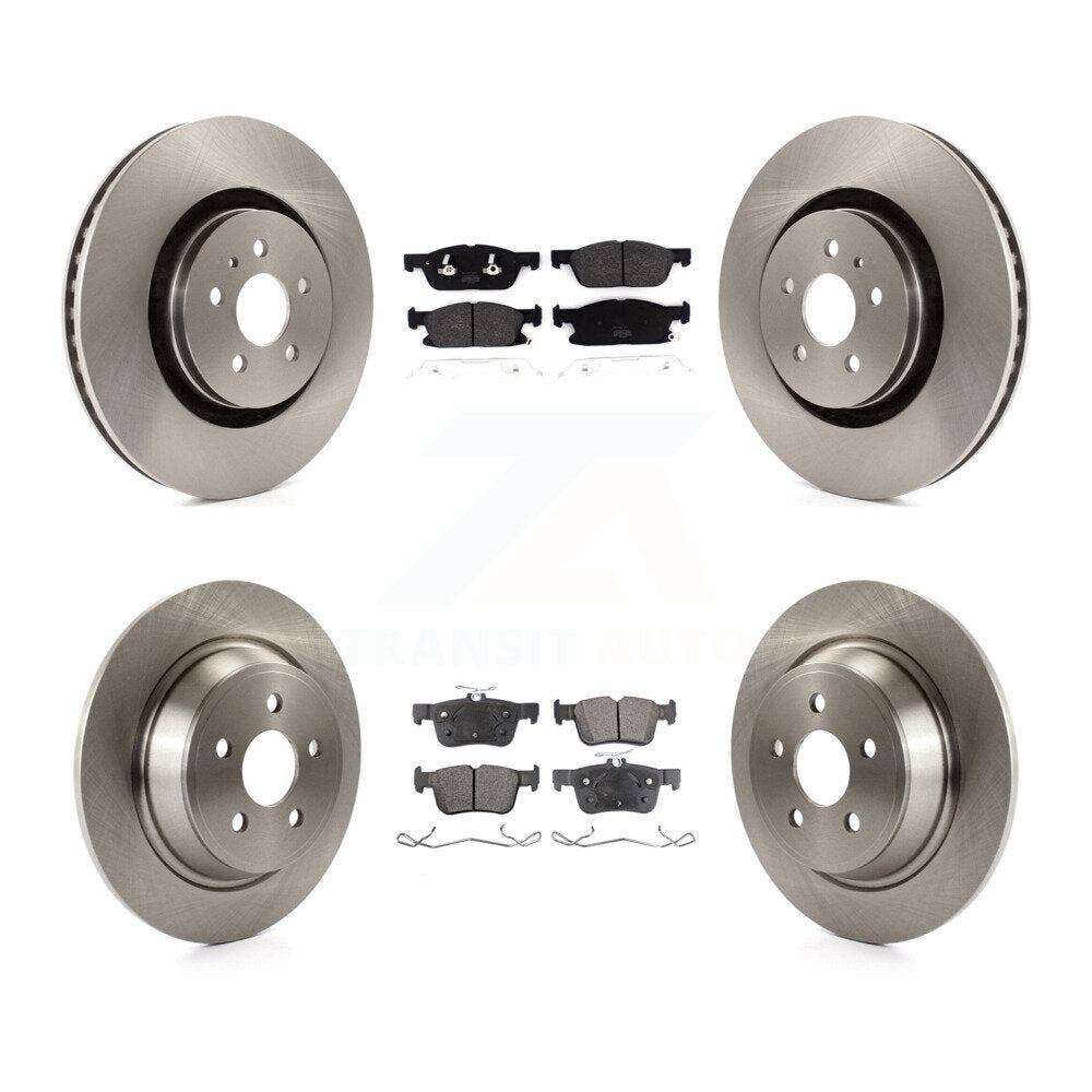 [Avant + Arrière] Kit de Disque et plaquette (semi-métallique) de frein pour Ford Fusion Lincoln MKZ Continental K8F-102553