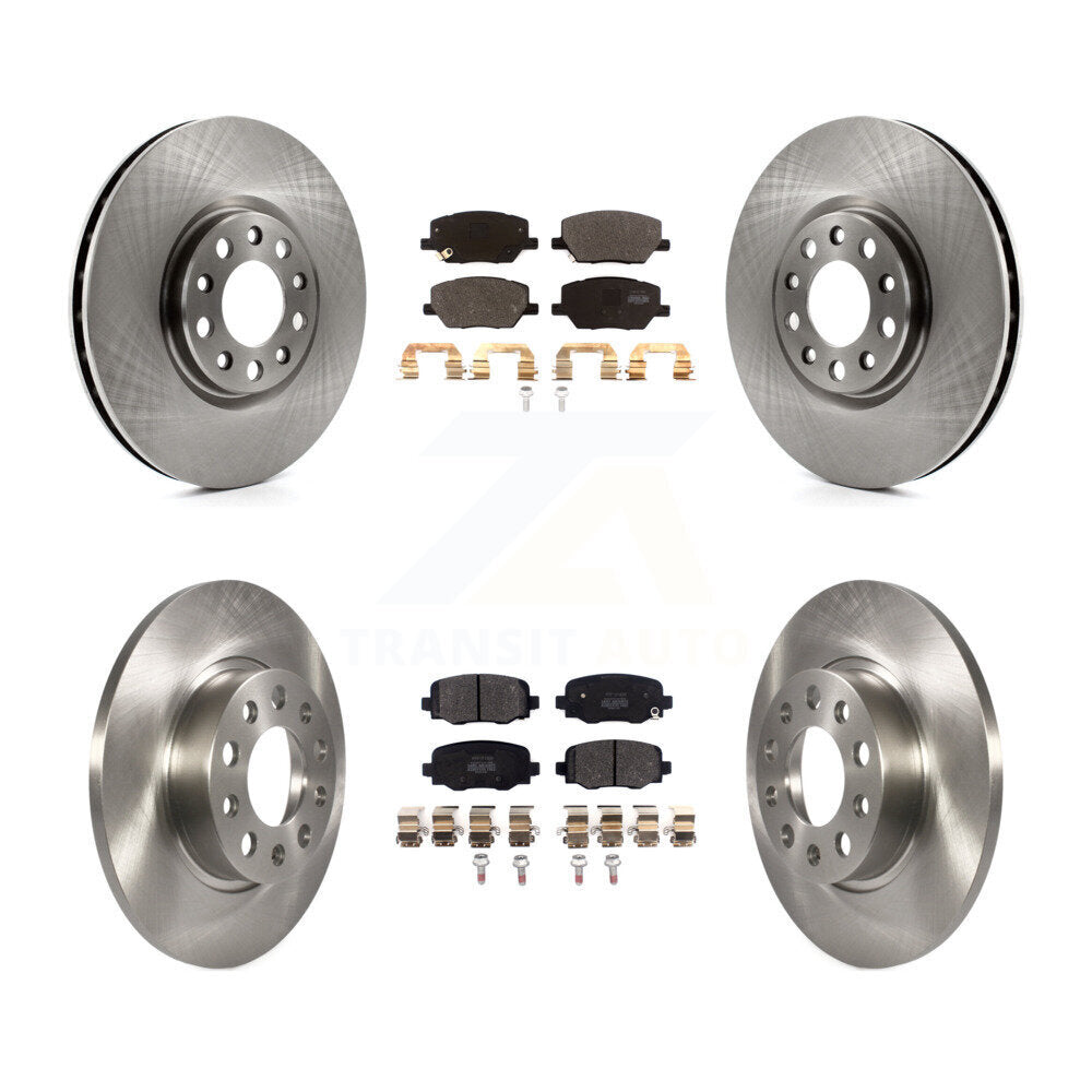 [Avant + Arrière] Kit de Disque et plaquette (semi-métallique) de frein pour Jeep Renegade Fiat 500X K8F-102554