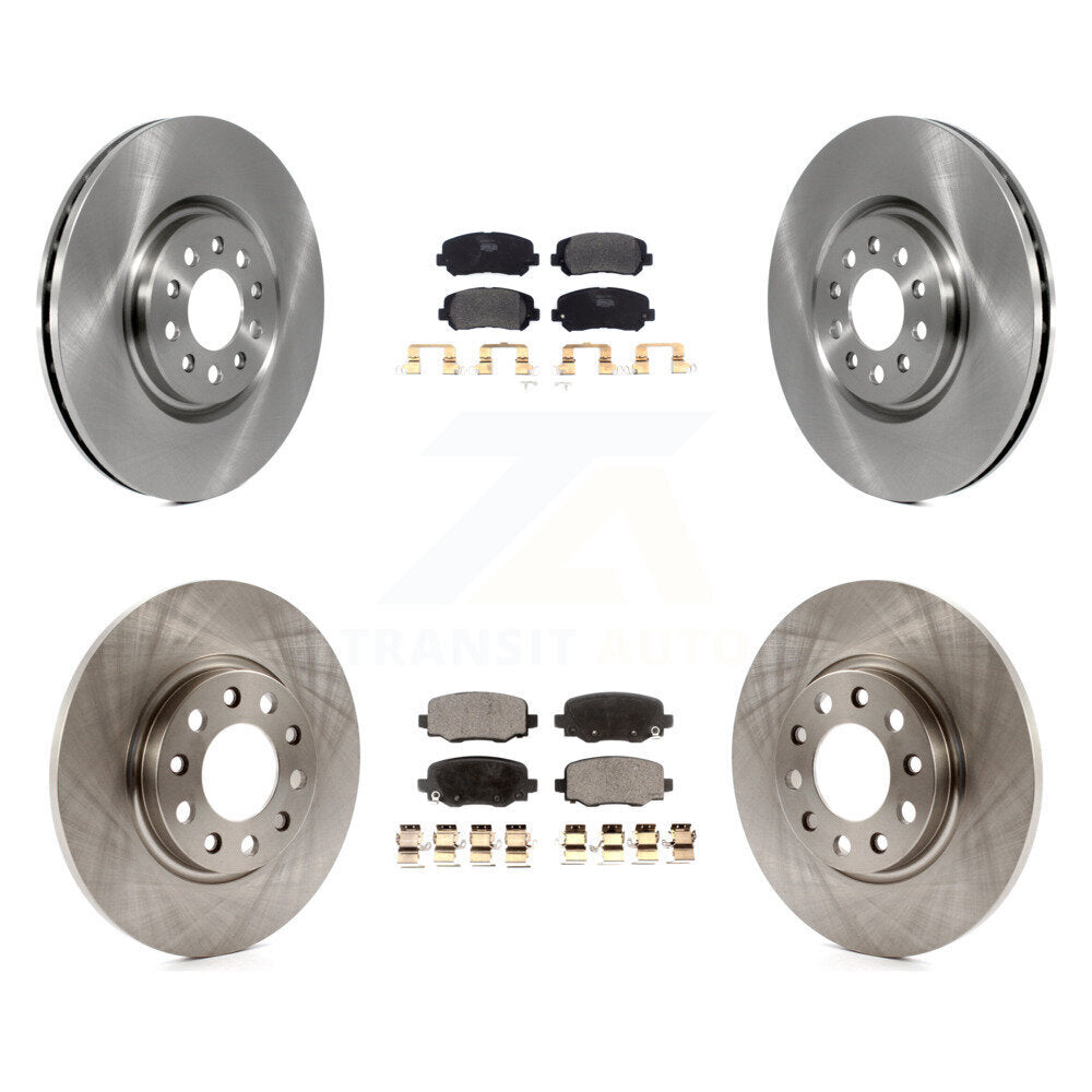 [Avant + Arrière] Kit de Disque et plaquette (semi-métallique) de frein pour Jeep Cherokee Chrysler 200 K8F-102557