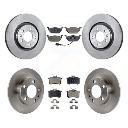 [Avant + Arrière] Kit de Disque et plaquette (semi-métallique) de frein pour 2007-2010 Volkswagen Beetle avec 280mm Diameter Rotor K8F-102558