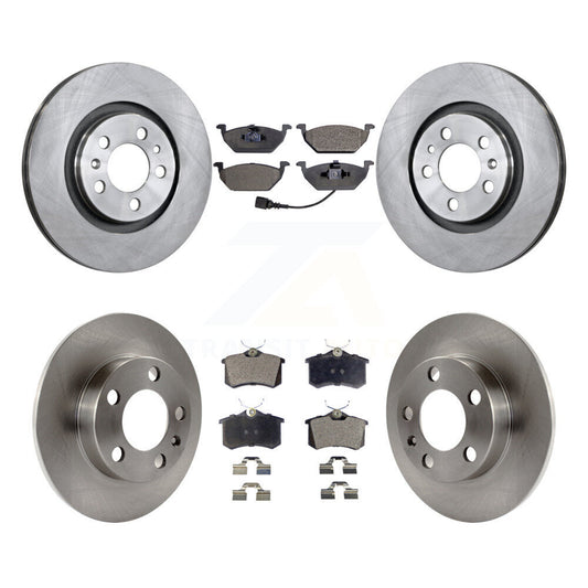 [Avant + Arrière] Kit de Disque et plaquette (semi-métallique) de frein pour 2007-2010 Volkswagen Beetle avec 280mm Diameter Rotor K8F-102558