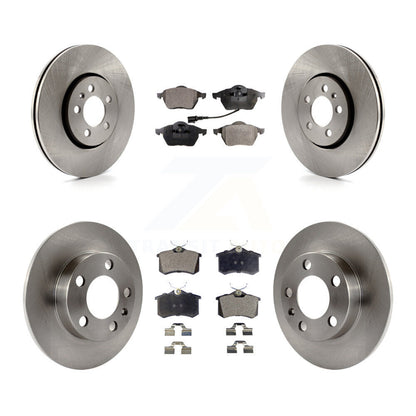 [Avant + Arrière] Kit de Disque et plaquette (semi-métallique) de frein pour 2007-2010 Volkswagen Beetle avec 288mm Diameter Rotor K8F-102559