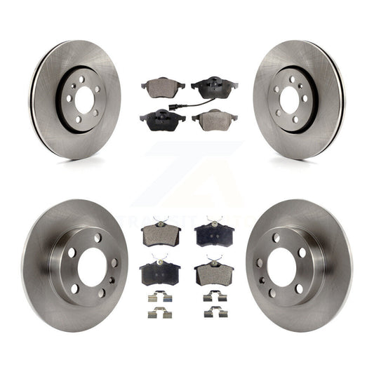 [Avant + Arrière] Kit de Disque et plaquette (semi-métallique) de frein pour 2007-2010 Volkswagen Beetle avec 288mm Diameter Rotor K8F-102559