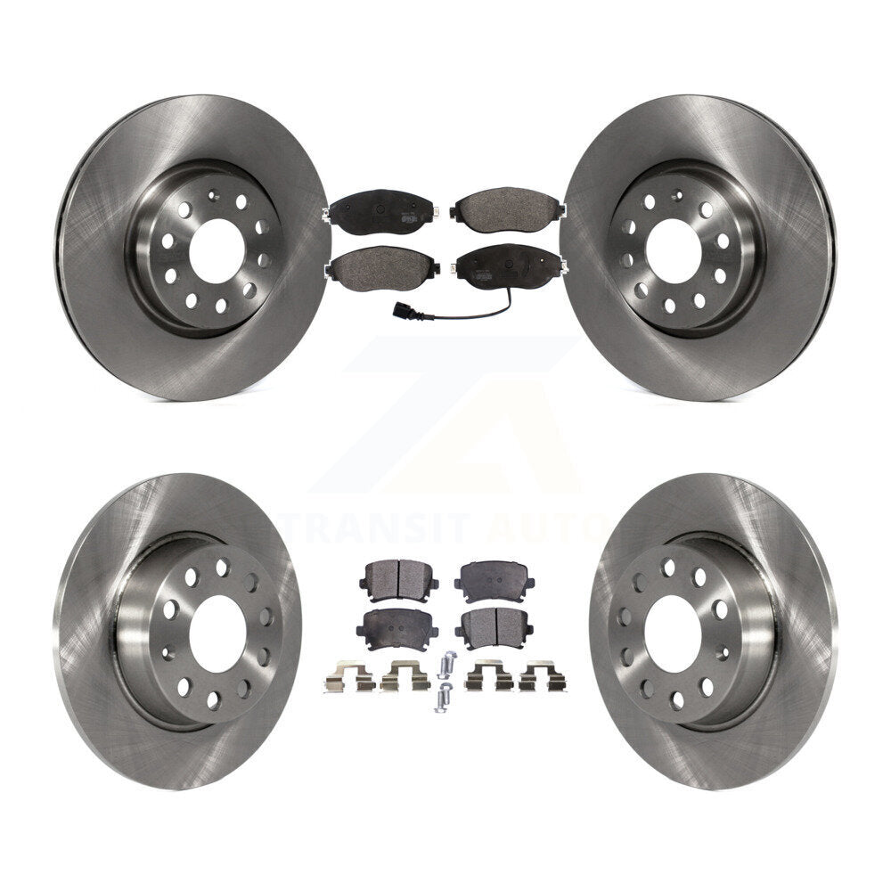 [Avant + Arrière] Kit de Disque et plaquette (semi-métallique) de frein pour 2015 Volkswagen GTI avec Performance Package K8F-102564