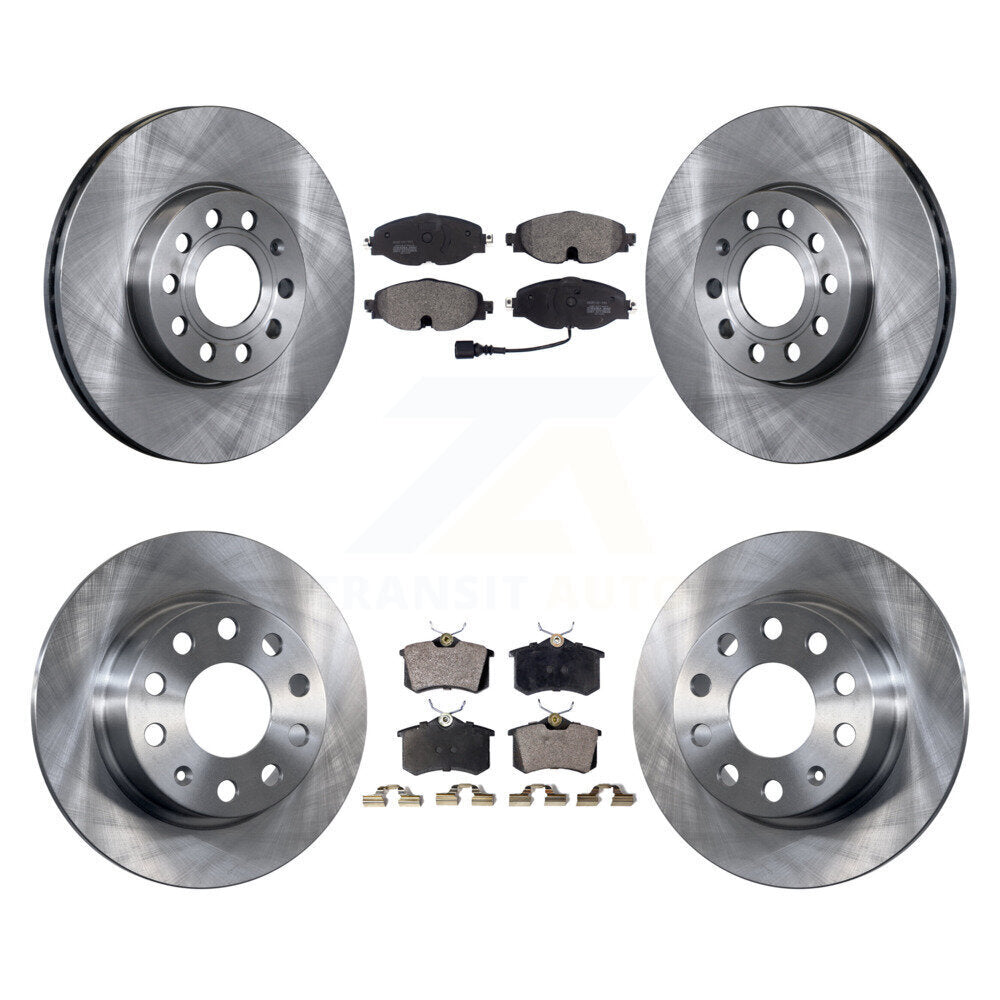 [Avant + Arrière] Kit de Disque et plaquette (semi-métallique) de frein pour 2015 Volkswagen Golf SportWagen TDI SE SEL Highline Comfortline Trendline S K8F-102572