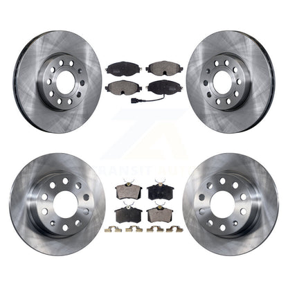 [Avant + Arrière] Kit de Disque et plaquette (semi-métallique) de frein pour 2015 Volkswagen Golf SportWagen TDI SE SEL Highline Comfortline Trendline S K8F-102572