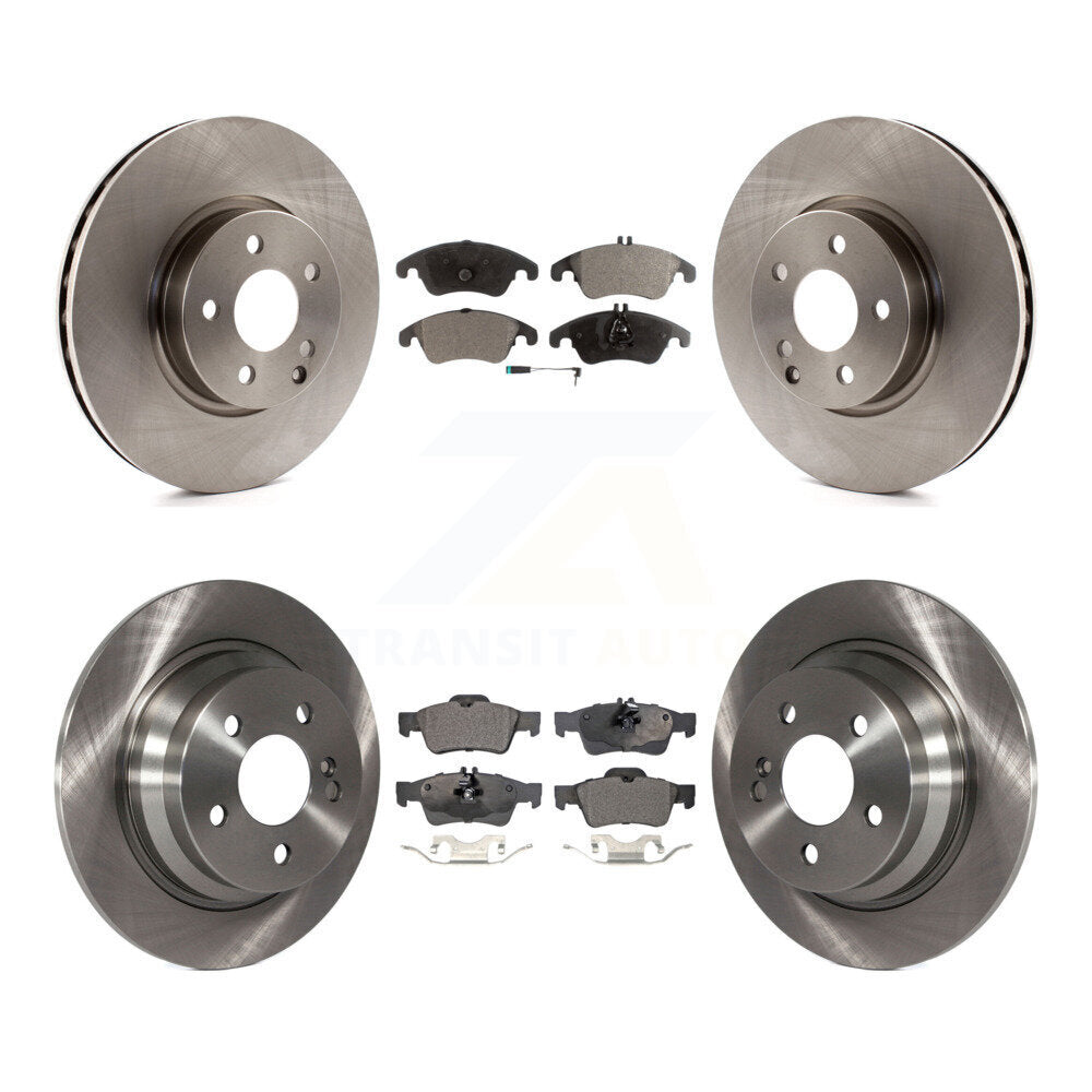 [Avant + Arrière] Kit de Disque et plaquette (semi-métallique) de frein pour 2014-2016 Mercedes-Benz E250 avec 322mm Diameter Rotor K8F-102576