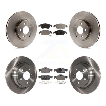[Avant + Arrière] Kit de Disque et plaquette (semi-métallique) de frein pour 2014-2016 Mercedes-Benz E250 avec 322mm Diameter Rotor K8F-102576