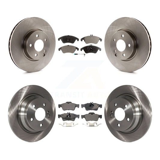 [Avant + Arrière] Kit de Disque et plaquette (semi-métallique) de frein pour 2014-2016 Mercedes-Benz E250 avec 322mm Diameter Rotor K8F-102576