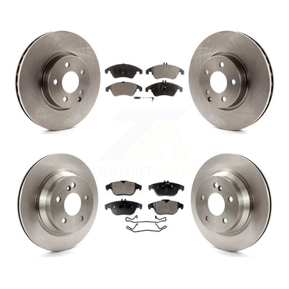 [Avant + Arrière] Kit de Disque et plaquette (semi-métallique) de frein pour 2014 Mercedes-Benz E350 Convertible Coupe avec 322mm Diameter Rotor K8F-102577