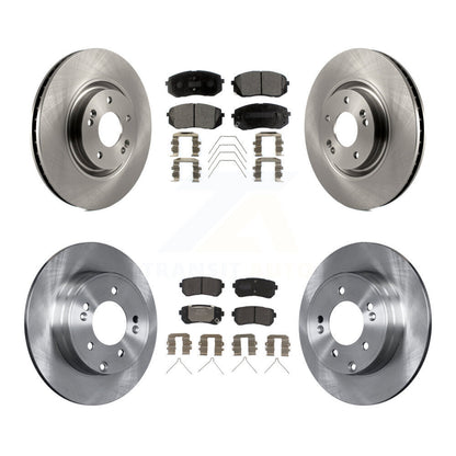 [Avant + Arrière] Kit de Disque et plaquette (semi-métallique) de frein pour Kia Optima avec Manual Parking K8F-102579