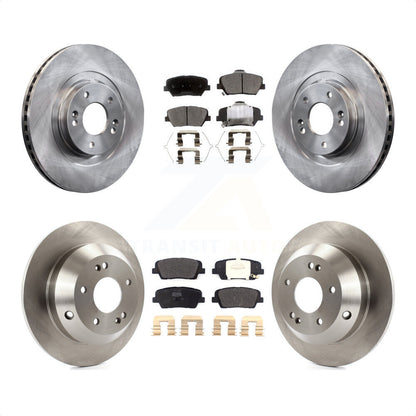 [Avant + Arrière] Kit de Disque et plaquette (semi-métallique) de frein pour Kia Sorento Hyundai Santa Fe Sport K8F-102580 par Transit Auto