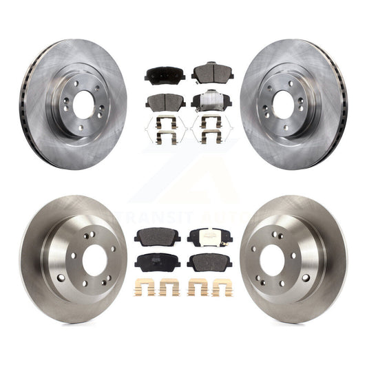[Avant + Arrière] Kit de Disque et plaquette (semi-métallique) de frein pour Kia Sorento Hyundai Santa Fe Sport K8F-102580