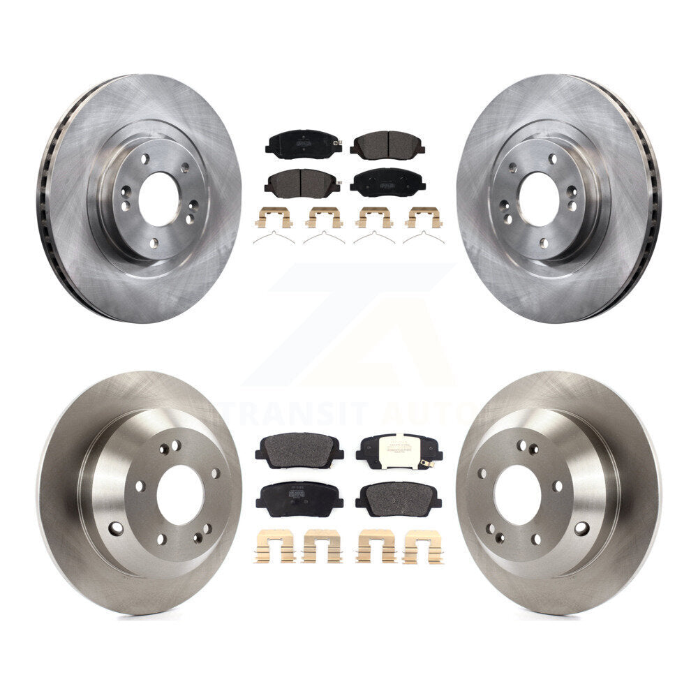 [Avant + Arrière] Kit de Disque et plaquette (semi-métallique) de frein pour Hyundai Santa Fe XL K8F-102581