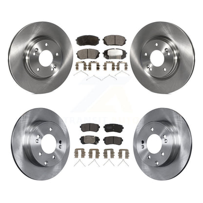 [Avant + Arrière] Kit de Disque et plaquette (semi-métallique) de frein pour Kia Optima avec Manual Parking K8F-102586