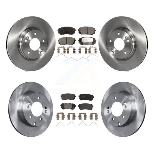 [Avant + Arrière] Kit de Disque et plaquette (semi-métallique) de frein pour Kia Optima avec Manual Parking K8F-102586