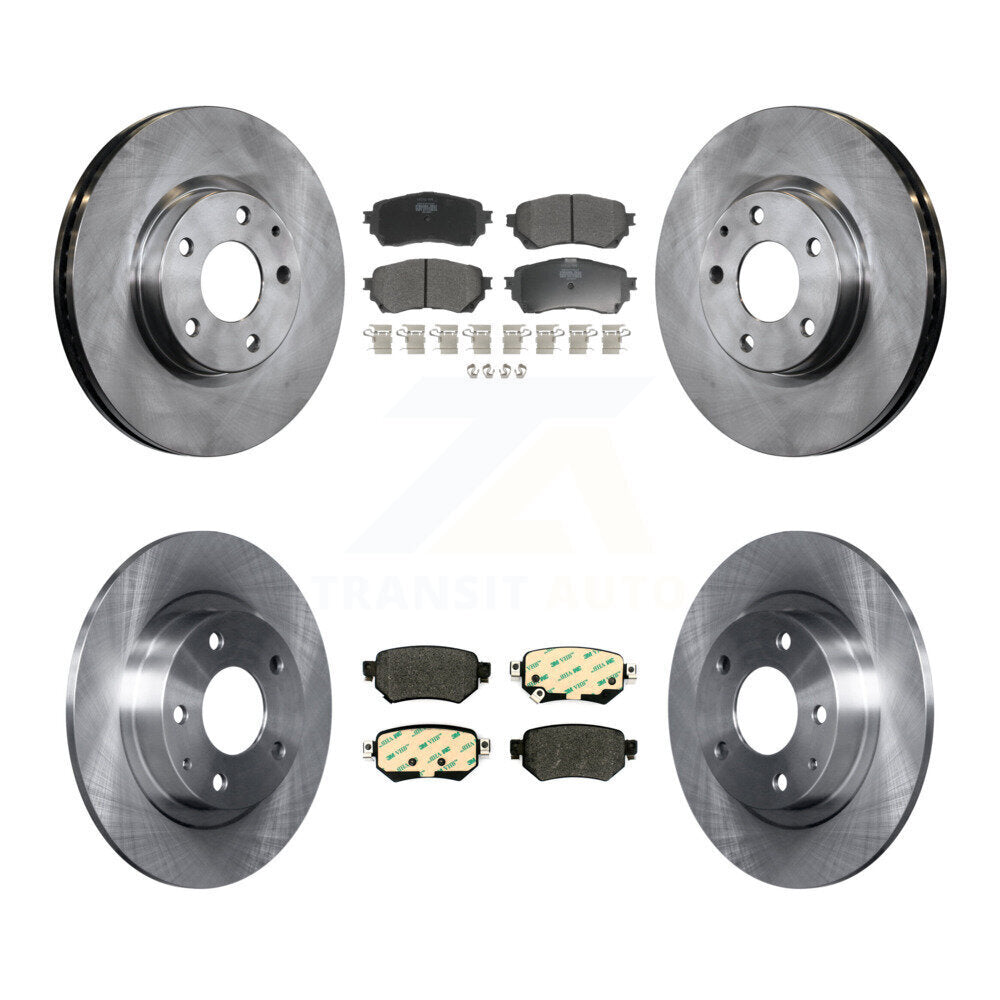 [Avant + Arrière] Kit de Disque et plaquette (semi-métallique) de frein pour 2016-2018 Mazda 6 K8F-102615