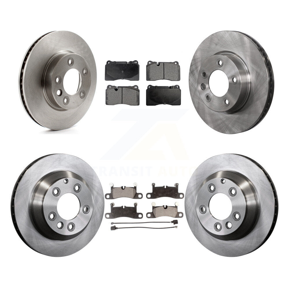 [Avant + Arrière] Kit de Disque et plaquette (semi-métallique) de frein pour 2011-2015 Volkswagen Touareg avec 330mm Diameter Rotor K8F-102617