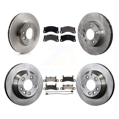 [Avant + Arrière] Kit de Disque et plaquette (semi-métallique) de frein pour 2016-2017 Volkswagen Touareg K8F-102618 par Transit Auto