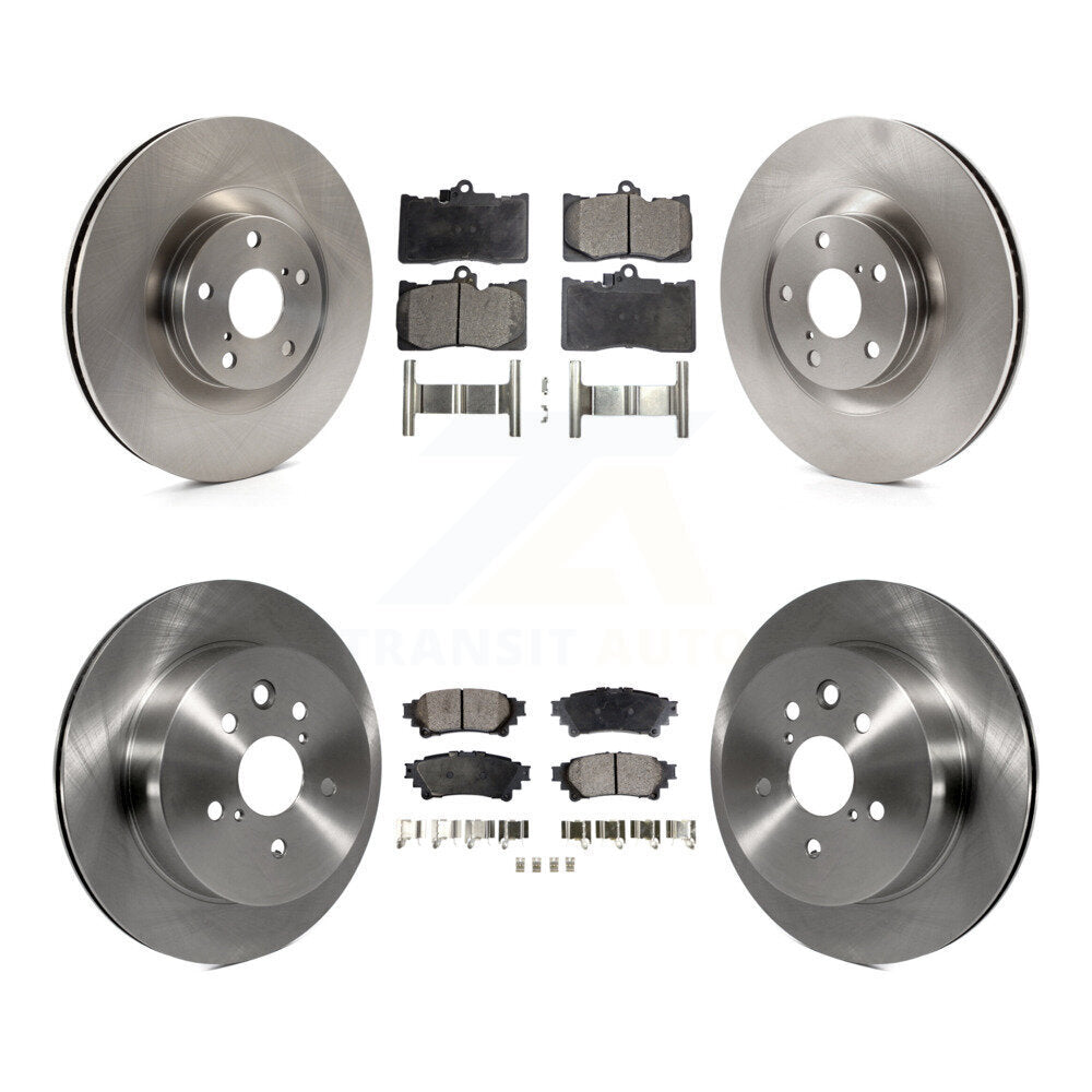 [Avant + Arrière] Kit de Disque et plaquette (semi-métallique) de frein pour 2014-2015 Lexus IS350 C F Sport K8F-102623