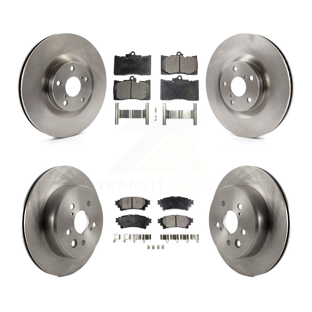[Avant + Arrière] Kit de Disque et plaquette (semi-métallique) de frein pour Lexus GS350 IS300 IS350 RC350 IS200t RC300 RC200t GS300 GS200t GS450h K8F-102624