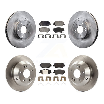 [Avant + Arrière] Kit de Disque et plaquette (semi-métallique) de frein pour 2014-2015 Kia Sorento avec Red Painted Calipers K8F-102630