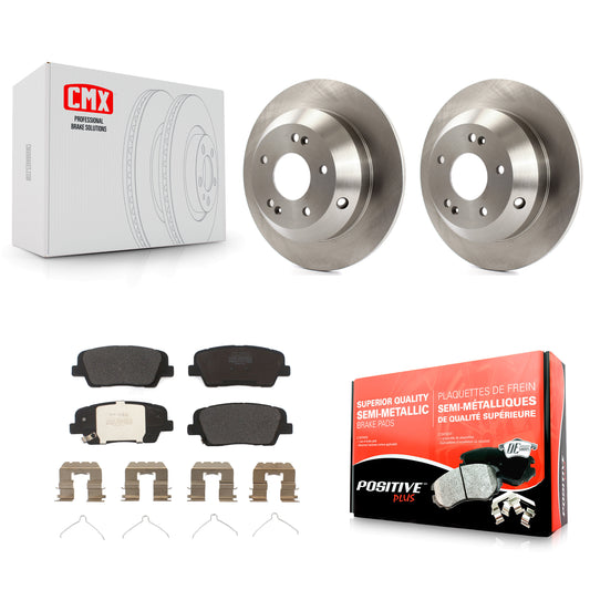 [Arrière] Kit de Disque et plaquette (semi-métallique) de frein pour 2014-2015 Kia Sorento avec Red Painted Calipers K8F-102633