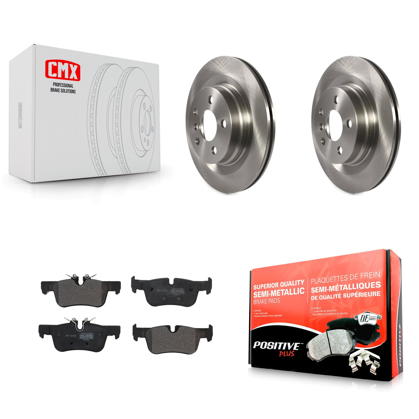 [Arrière] Kit de Disque et plaquette (semi-métallique) de frein pour BMW X1 Mini Cooper Countryman X2 Clubman 228i xDrive Gran Coupe K8F-102635