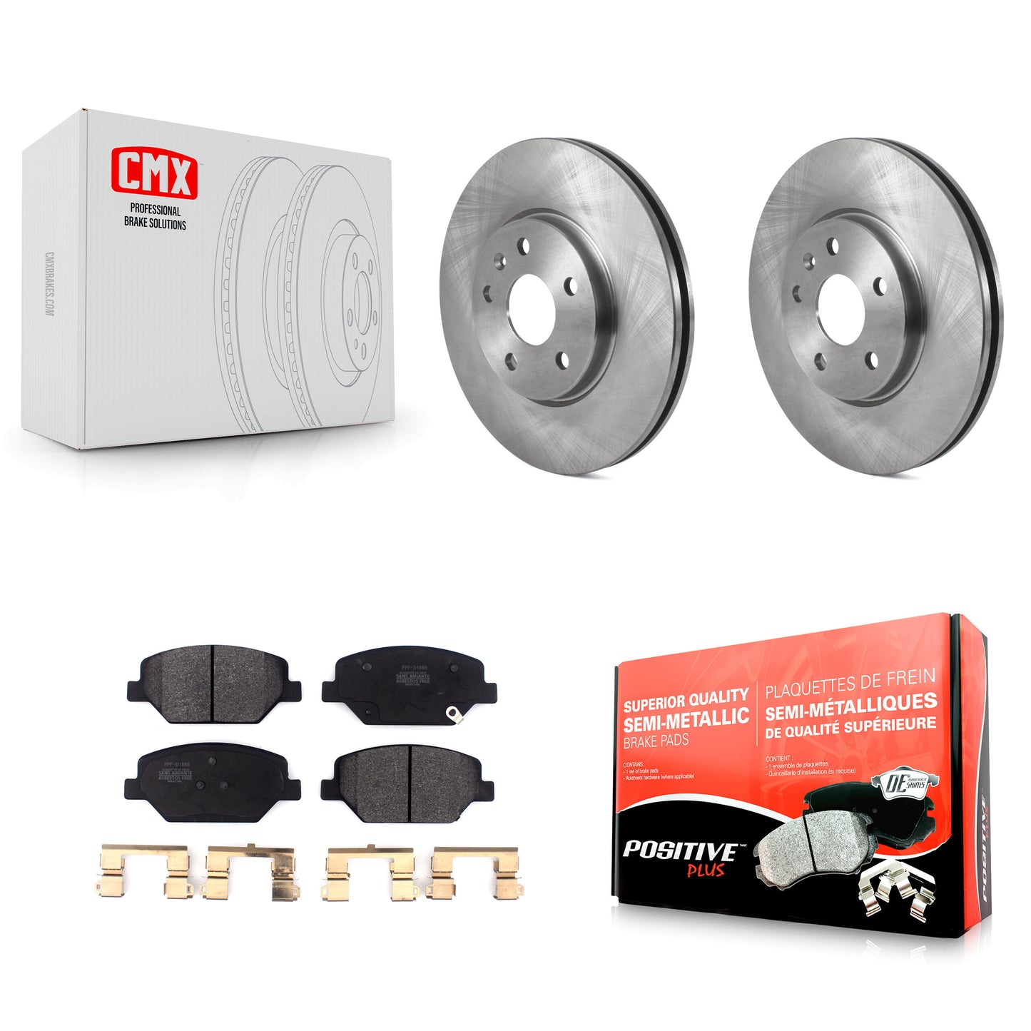 [Avant] Kit de Disque et plaquette (semi-métallique) de frein pour Buick Envision Cadillac XT4 K8F-102649