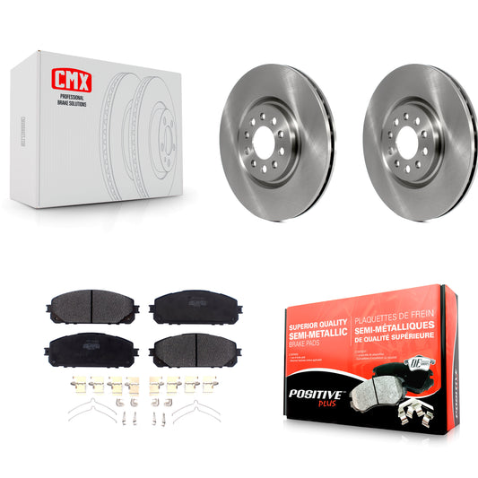[Avant] Kit de Disque et plaquette (semi-métallique) de frein pour 2014-2021 Jeep Cherokee avec Dual Piston Caliper K8F-102654