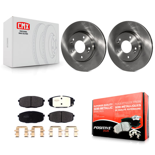 [Avant] Kit de Disque et plaquette (semi-métallique) de frein pour Kia Soul Hyundai Kona Forte Elantra GT Seltos Forte5 K8F-102662