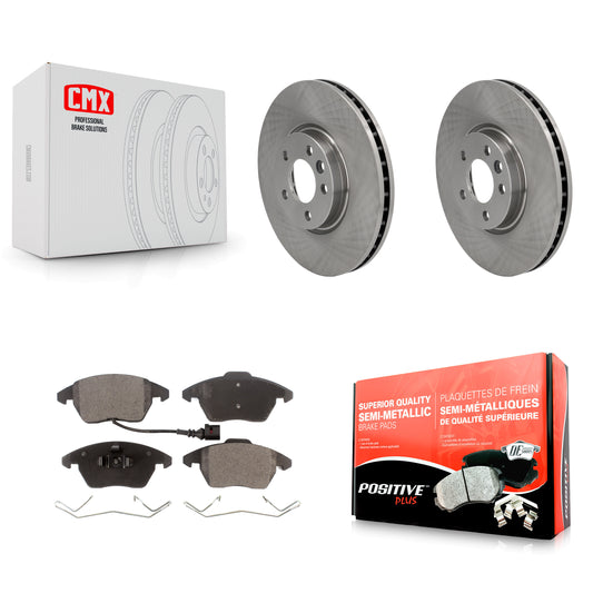 [Avant] Kit de Disque et plaquette (semi-métallique) de frein pour Volkswagen CC avec 340mm Diameter Rotor K8F-102663