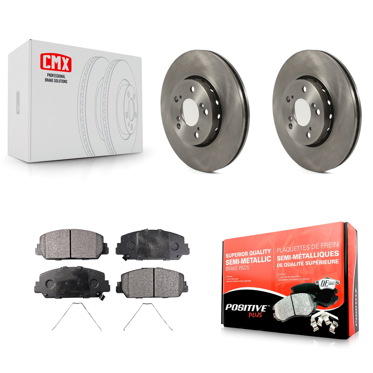 [Avant] Kit de Disque et plaquette (semi-métallique) de frein pour Acura RLX K8F-102665