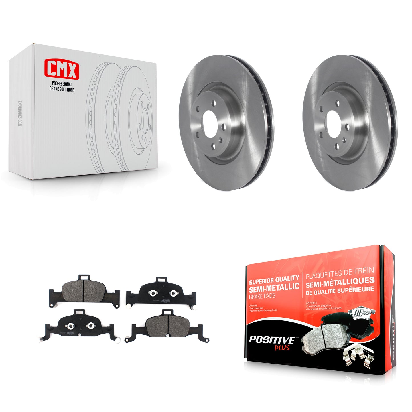 [Avant] Kit de Disque et plaquette (semi-métallique) de frein pour Audi Q5 A4 A5 Quattro A6 Sportback allroad K8F-102680