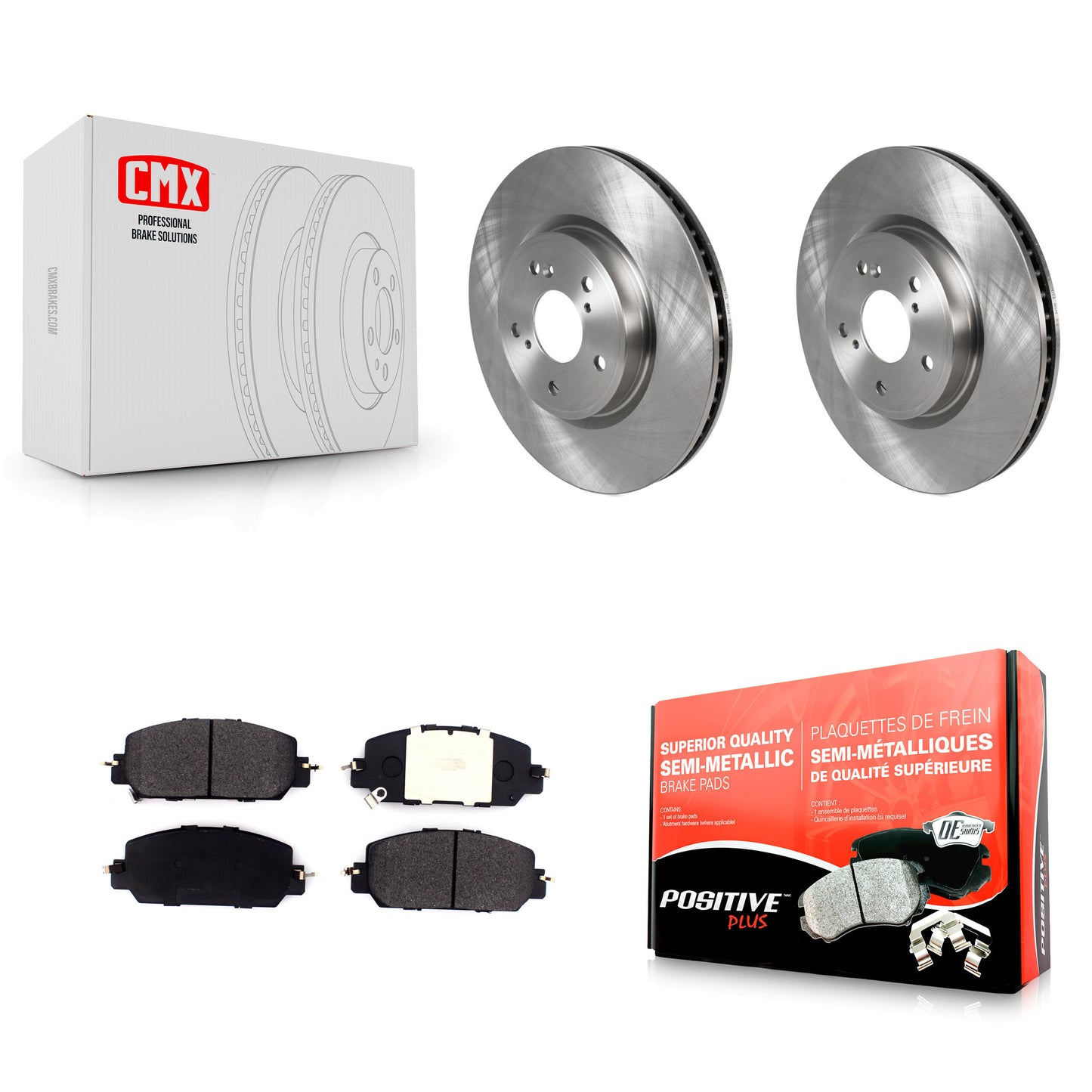 [Avant] Kit de Disque et plaquette (semi-métallique) de frein pour Honda CR-V K8F-102681