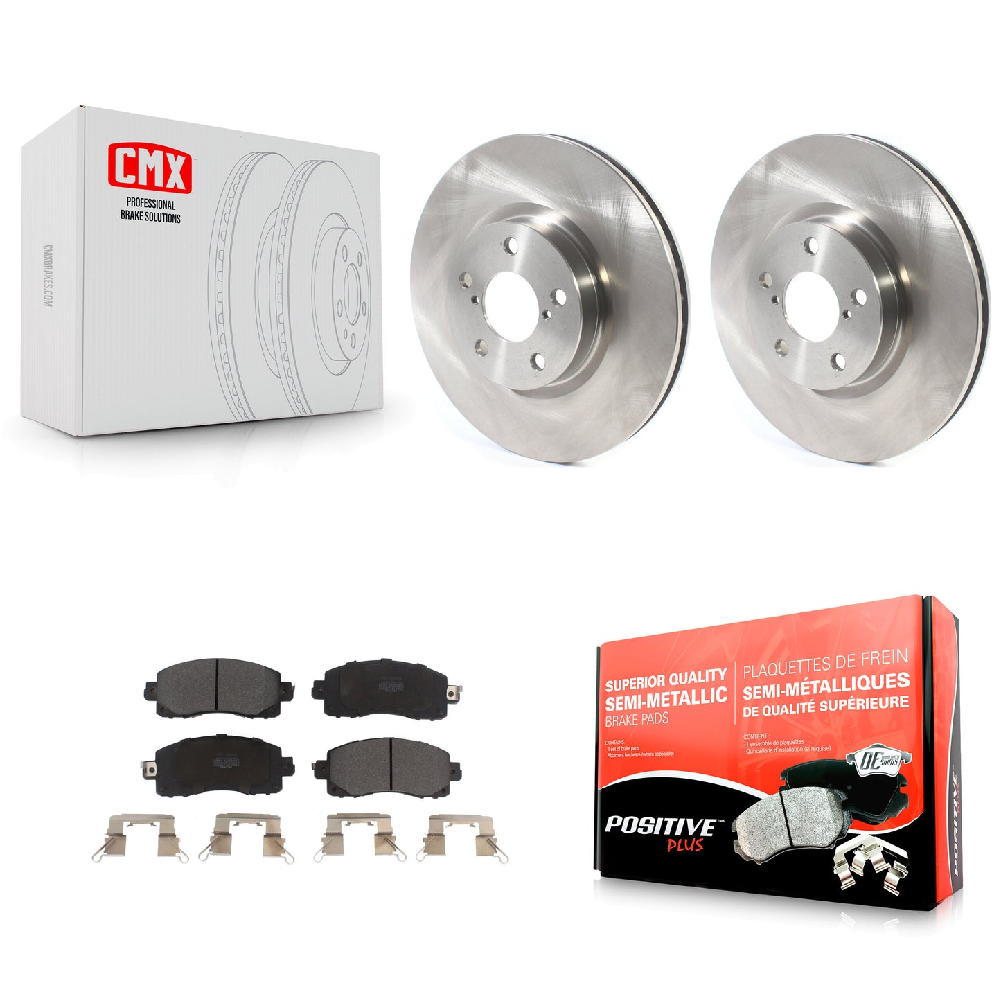 [Avant] Kit de Disque et plaquette (semi-métallique) de frein pour 2017-2021 Subaru Impreza avec 276mm Diameter Rotor K8F-102686
