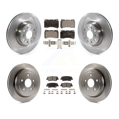 [Avant + Arrière] Kit de Disque et plaquette (semi-métallique) de frein pour Cadillac CTS avec 18" Factory Wheels K8F-102696