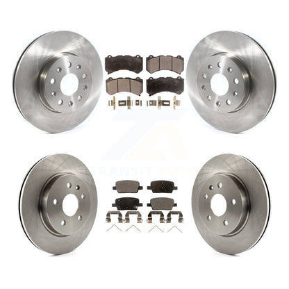 [Avant + Arrière] Kit de Disque et plaquette (semi-métallique) de frein pour 2019-2020 Chevrolet Camaro LT LS avec 6 Piston Brembo Calipers K8F-102702