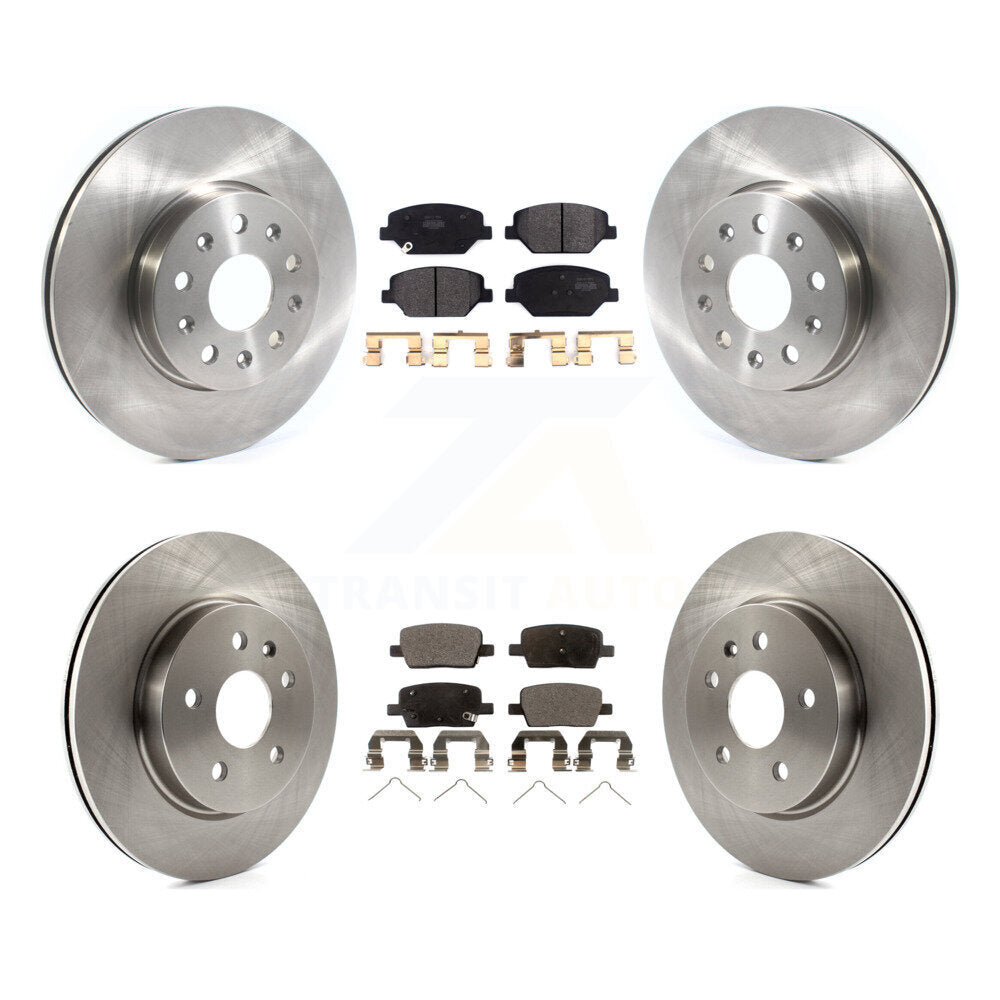 [Avant + Arrière] Kit de Disque et plaquette (semi-métallique) de frein pour Chevrolet Camaro sans Brembo Calipers K8F-102704