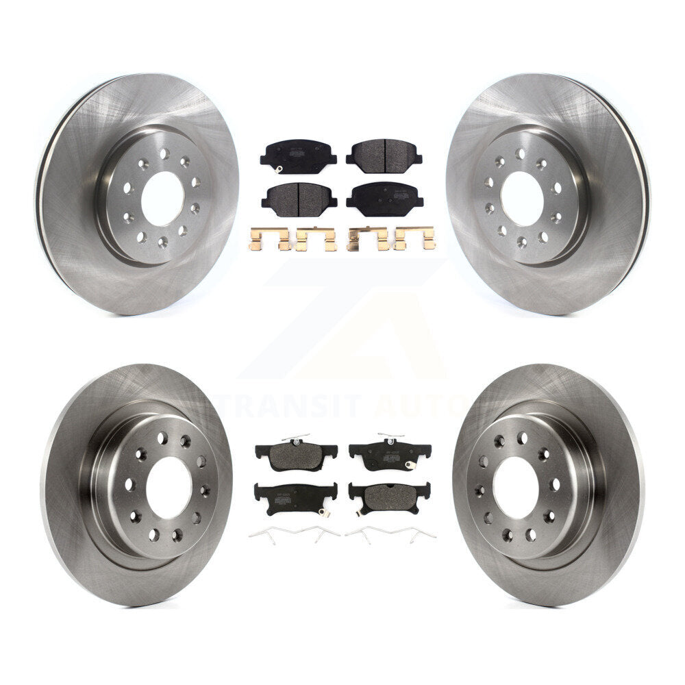 [Avant + Arrière] Kit de Disque et plaquette (semi-métallique) de frein pour 2016-2018 Buick Envision avec 288mm Diameter Rotor K8F-102706